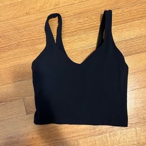 Black lululemon align tank top size 4